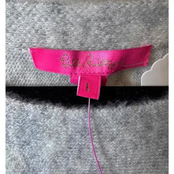 Lilly Pulitzer Gray Knit Sweater with Button Details - Picture 3 of 5